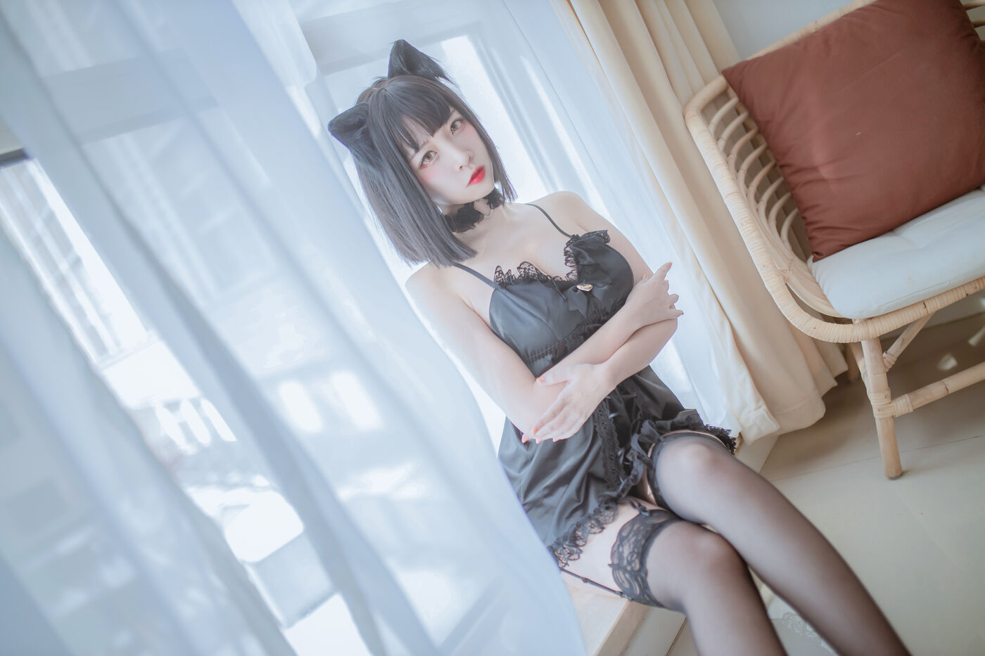 日奈娇 NO.002 私房双人猫耳 [43P]插图4